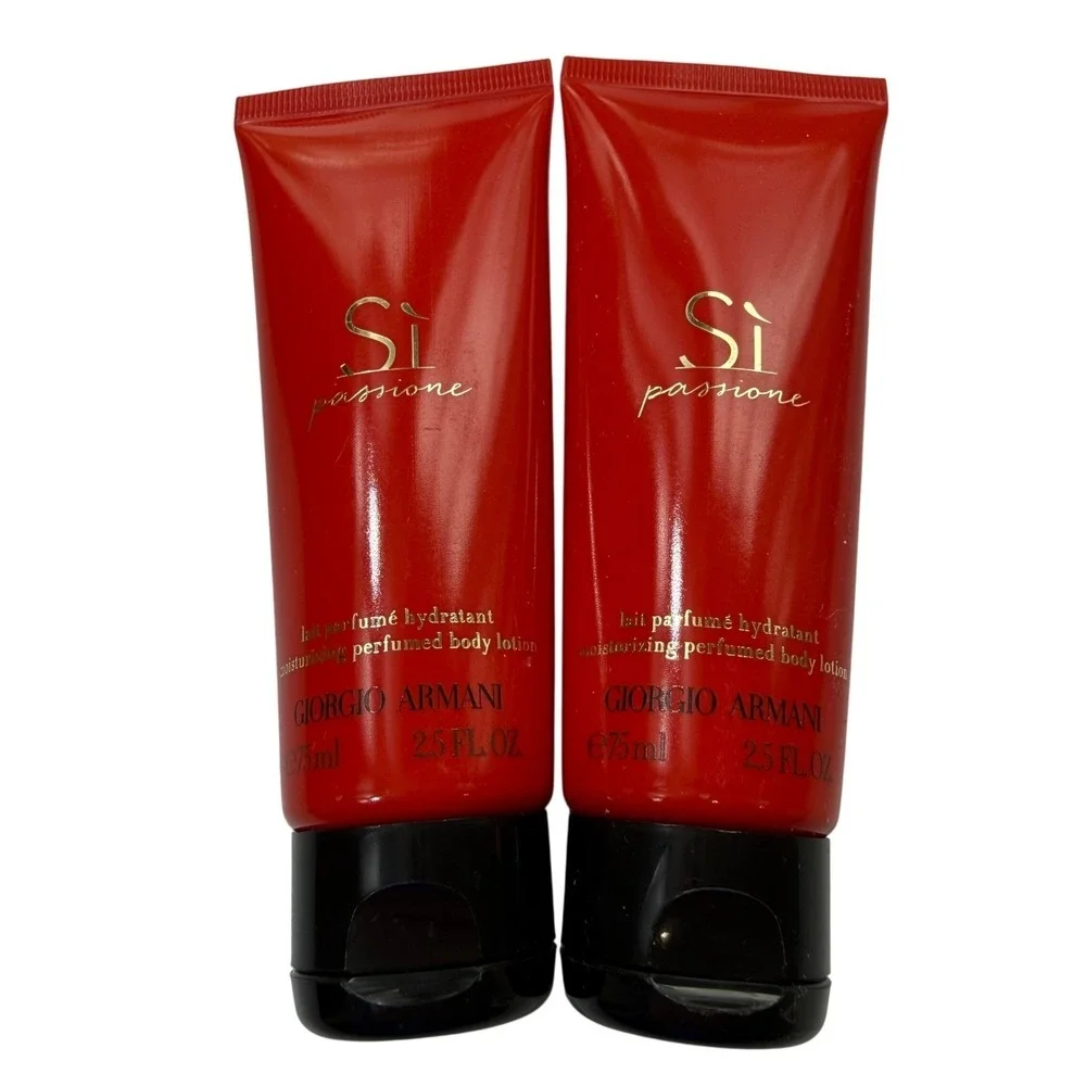 Giorgio Armani Si Passione  Body Lotion Lot of 2 Travel Size 2.5 oz